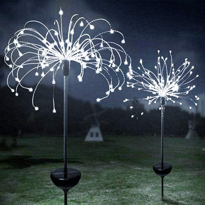 Waterproof  Solar Garden Fireworks Lamp