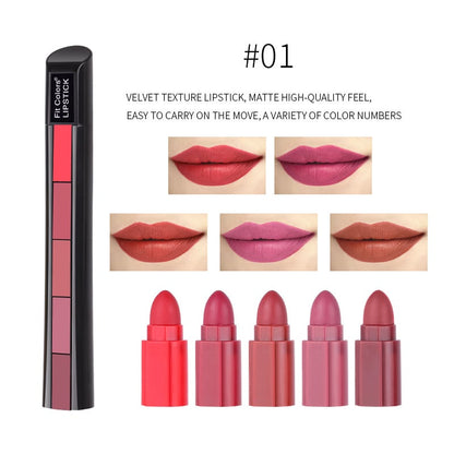 24H Long Lasting 5 In 1 Velvet Lipstick