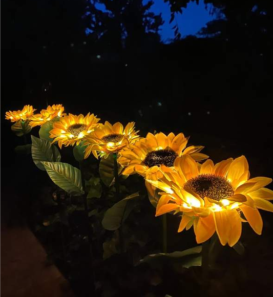 Artificial Sunflower Solar Garden Stake Lights