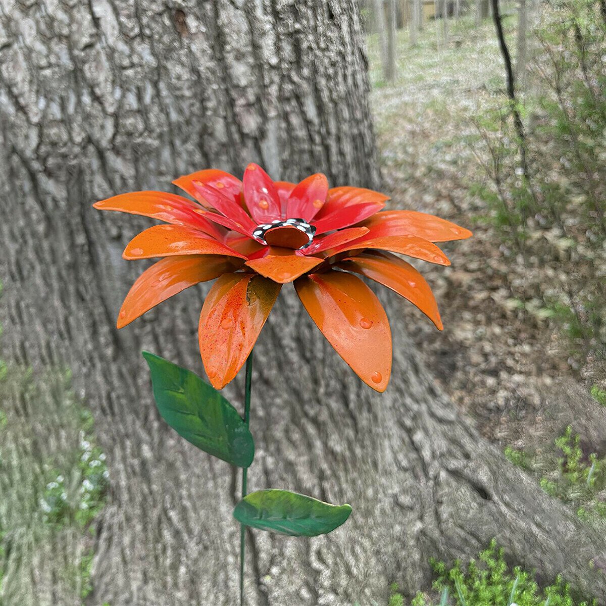 🍀Metal Flowers Garden Stakes