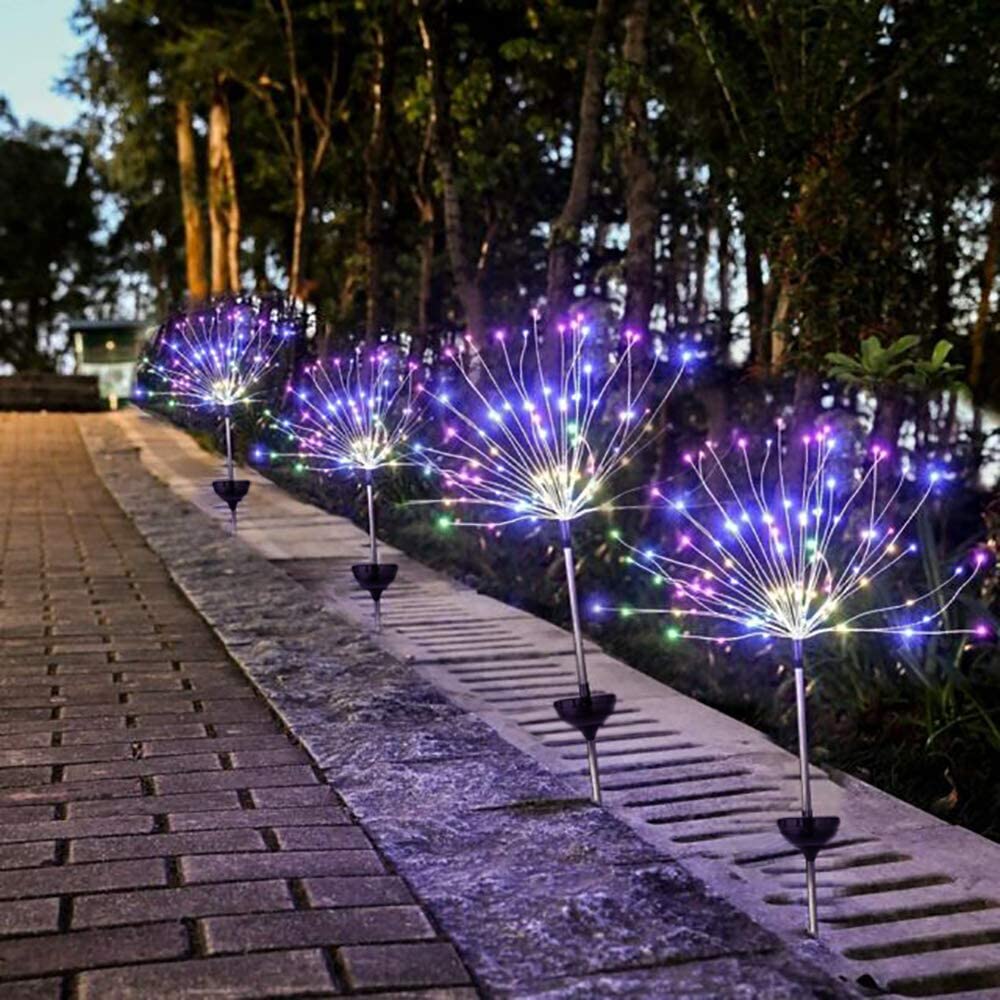 Waterproof  Solar Garden Fireworks Lamp