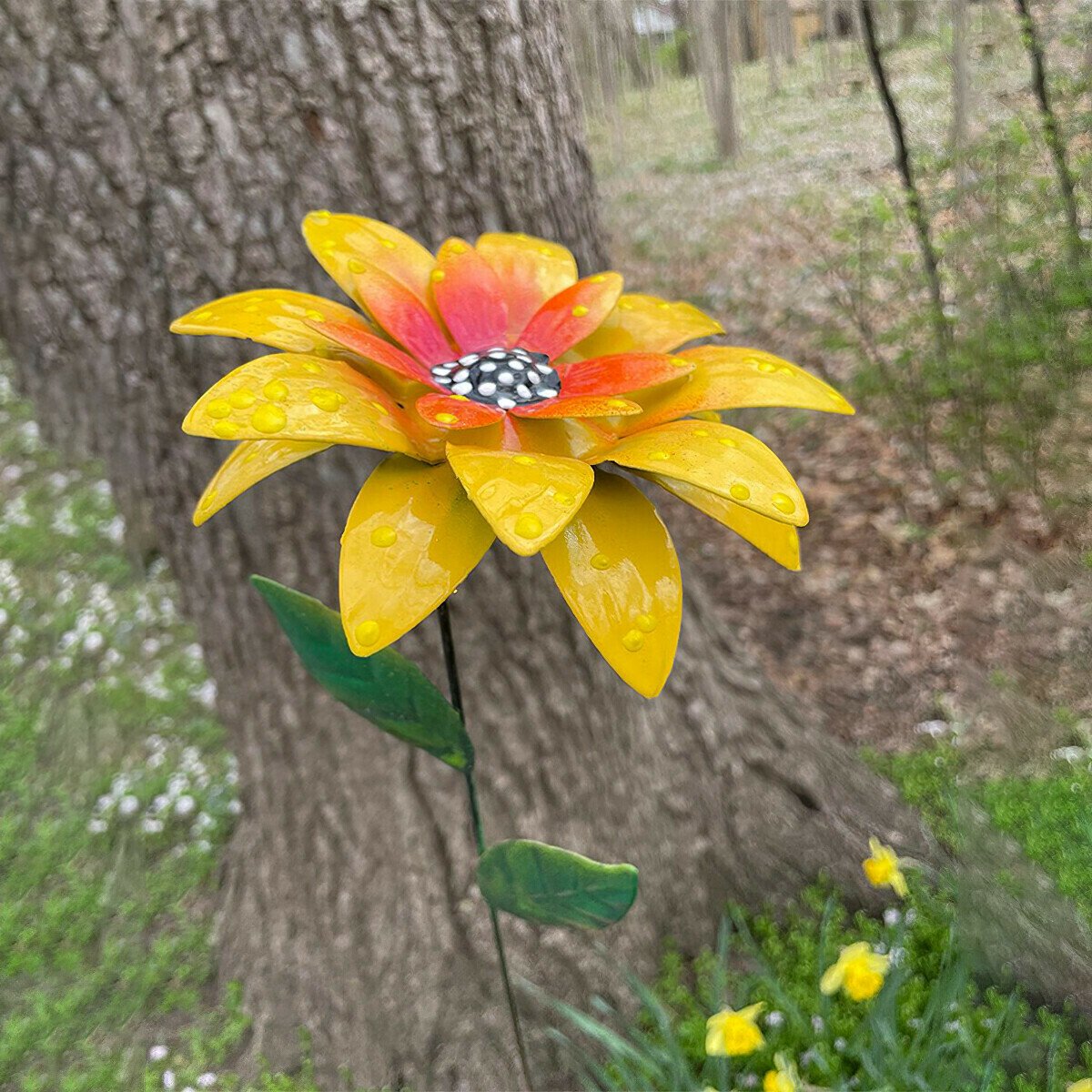 🍀Metal Flowers Garden Stakes