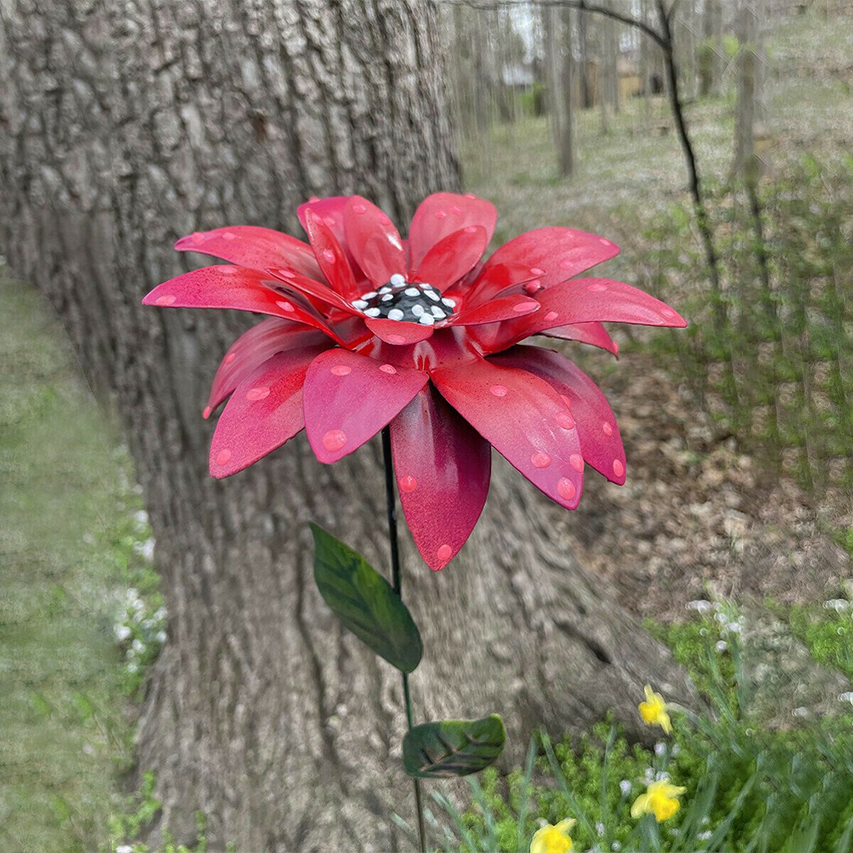 🍀Metal Flowers Garden Stakes