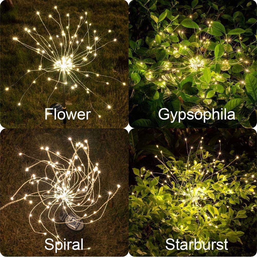 Waterproof  Solar Garden Fireworks Lamp