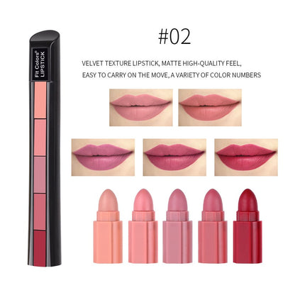 24H Long Lasting 5 In 1 Velvet Lipstick